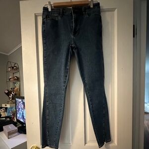 Hint of Blu High Waist Split Cuff Skinny Jeans